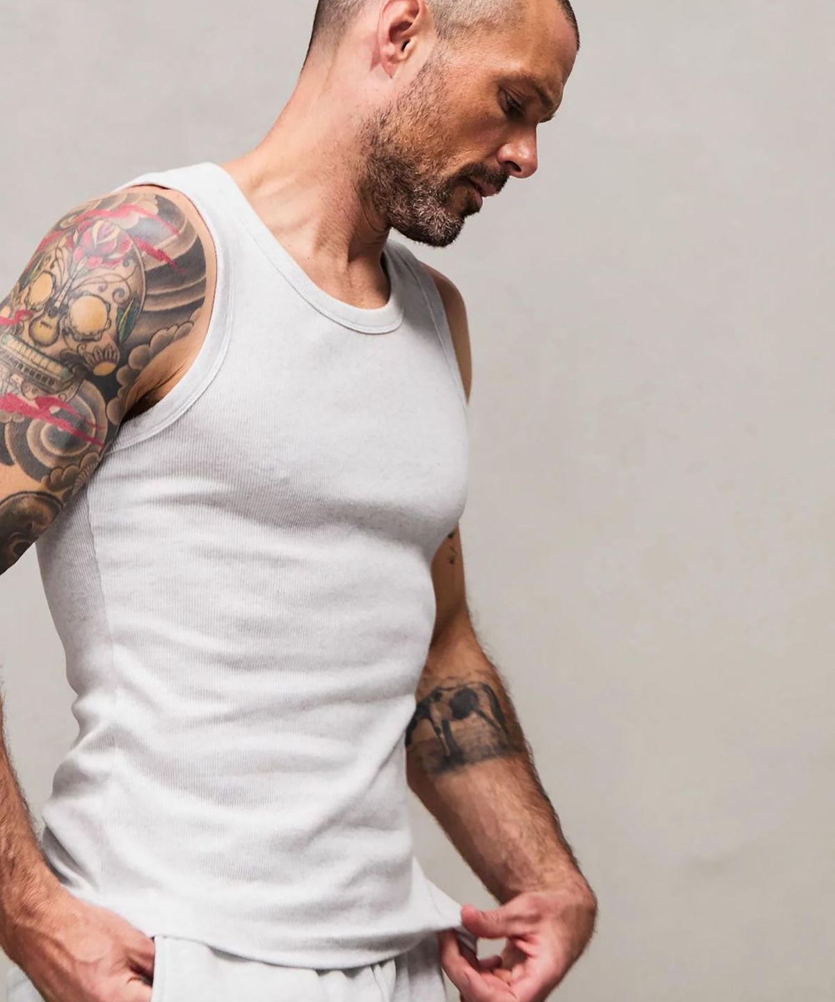 엔타이어 스튜디오(ENTIRE STUDIOS) (U) 립 탱크탑 헤더 그레이 RIB TANK HEATHER GREY
