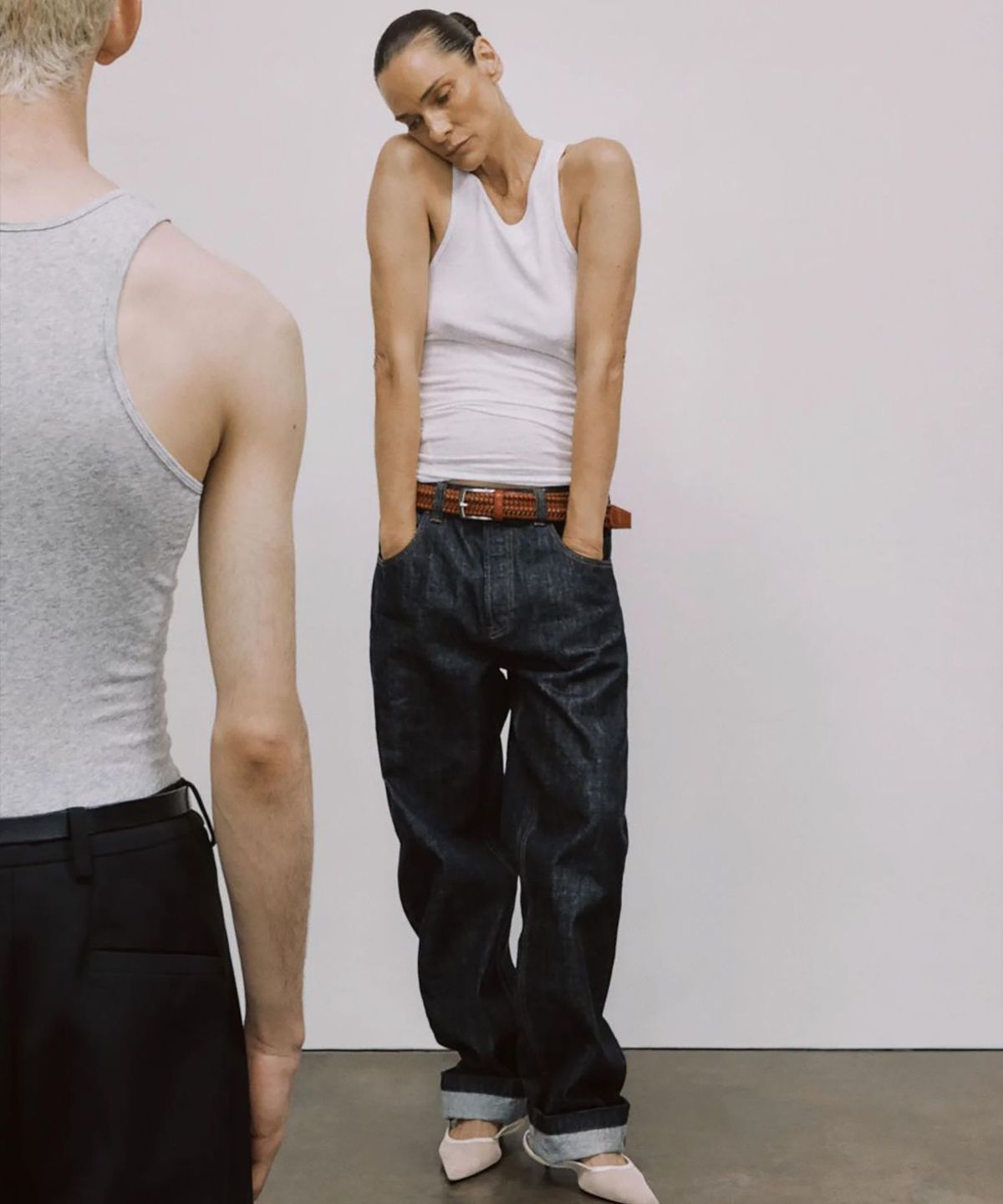 엔타이어 스튜디오(ENTIRE STUDIOS) (U) 머슬 탱크탑 헤더 그레이 MUSCLE TANK TOP HEATHER GREY