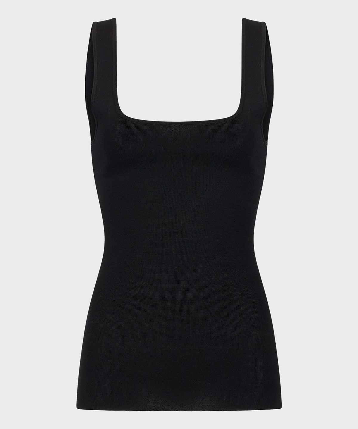 엔타이어 스튜디오(ENTIRE STUDIOS) (W) 스퀘어 넥 탑 블랙 SQUARED NECK TOP BLACK