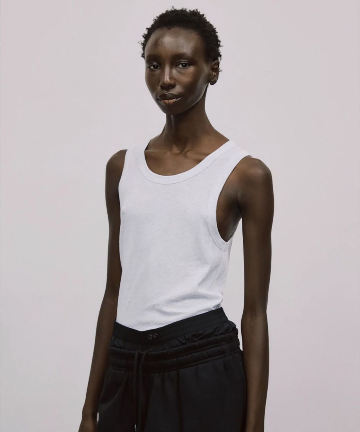 엔타이어 스튜디오(ENTIRE STUDIOS) (U) 시어 탱크탑 헤더 그레이 SHEER TANK HEATHER GREY