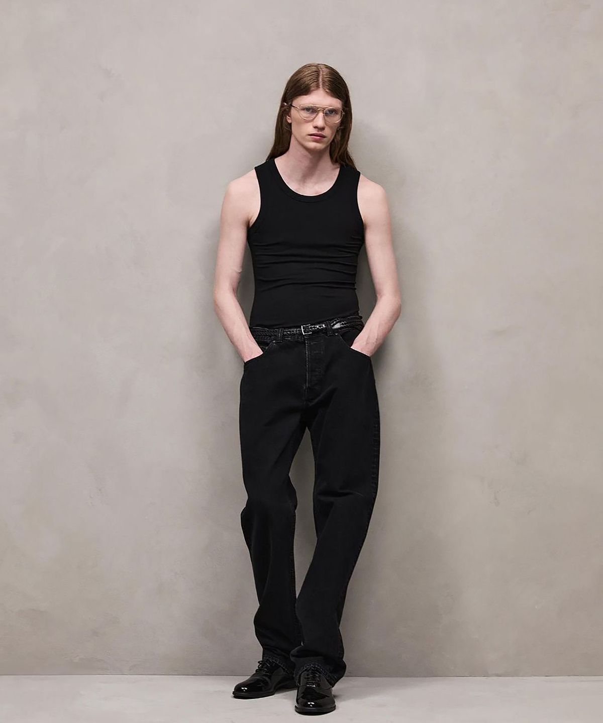 엔타이어 스튜디오(ENTIRE STUDIOS) (U) 시어 탱크탑 블랙 SHEER TANK BLACK