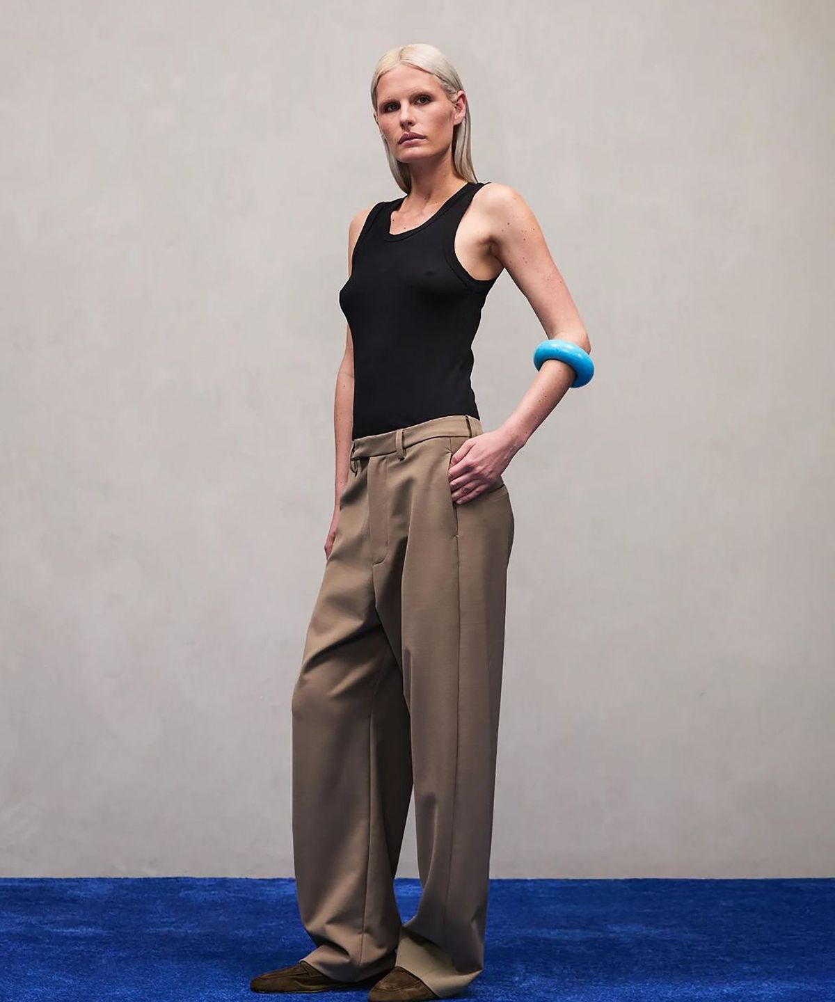 엔타이어 스튜디오(ENTIRE STUDIOS) (U) 시어 탱크탑 블랙 SHEER TANK BLACK