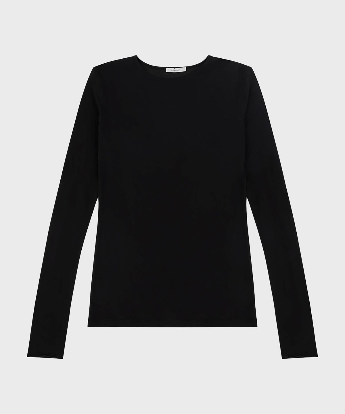 엔타이어 스튜디오(ENTIRE STUDIOS) (U) 시어 롱 슬리브 블랙 SHEER LONG SLEEVE BLACK