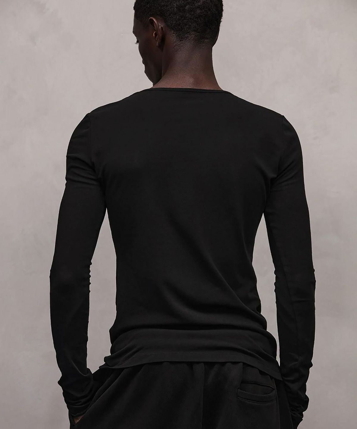 엔타이어 스튜디오(ENTIRE STUDIOS) (U) 시어 롱 슬리브 블랙 SHEER LONG SLEEVE BLACK
