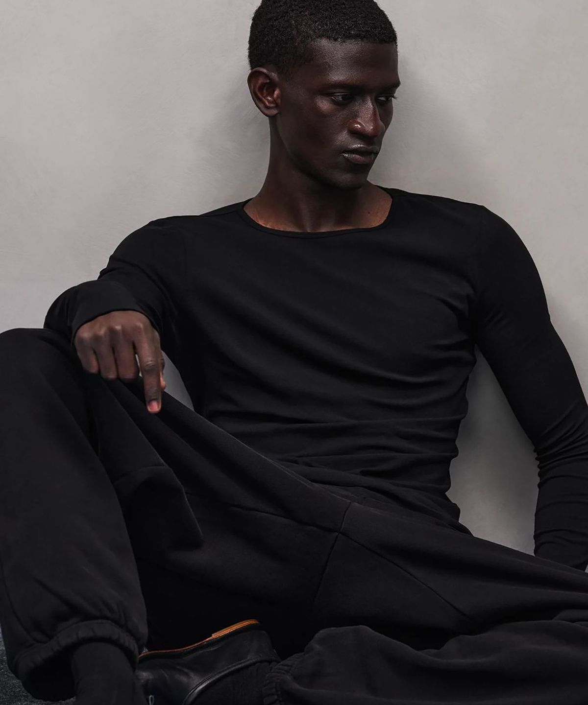 엔타이어 스튜디오(ENTIRE STUDIOS) (U) 스탠다드 스웨트팬츠 블랙 STANDARD SWEAT BLACK