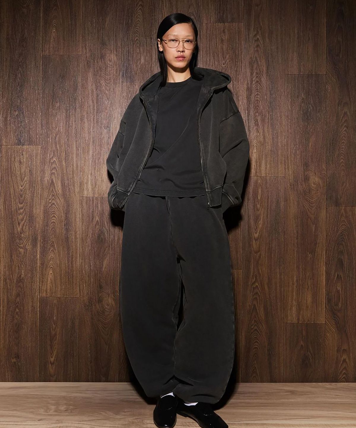 엔타이어 스튜디오(ENTIRE STUDIOS) (U) 스탠다드 스웨트팬츠 워시드 블랙 STANDARD SWEAT WASHED BLACK