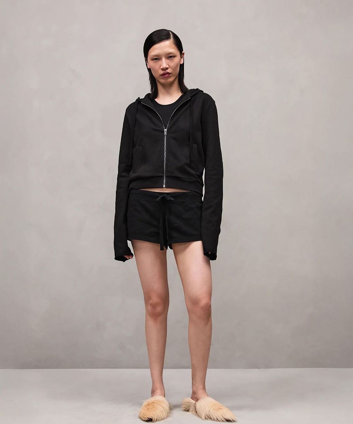 엔타이어 스튜디오(ENTIRE STUDIOS) (W) 라이트웨이트 마이크로 쇼츠 블랙 LIGHTWEIGHT MICRO SHORTS BLACK