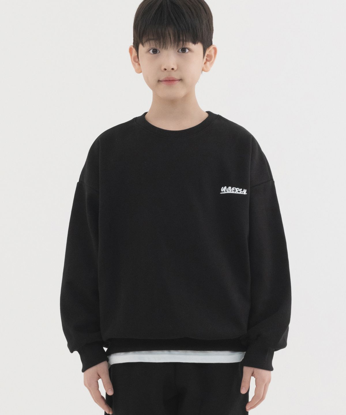 피아네르 키즈(PIANER KIDS) [2 PACK] 유니버셜 오버핏 맨투맨 (4color)