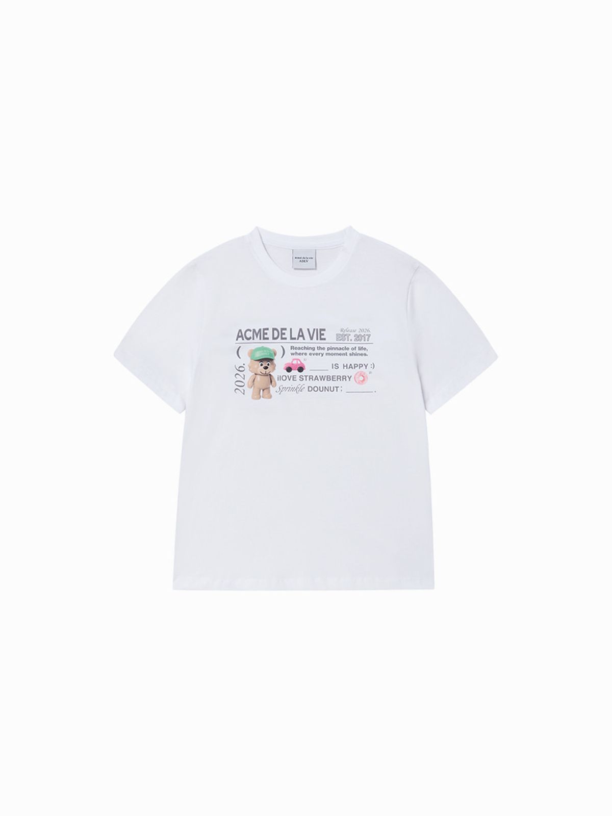 아크메드라비(ACME DE LA VIE) WOMAN TYPING PROFILE SHORT SLEEVE T-SHIRT (3 COLOR)