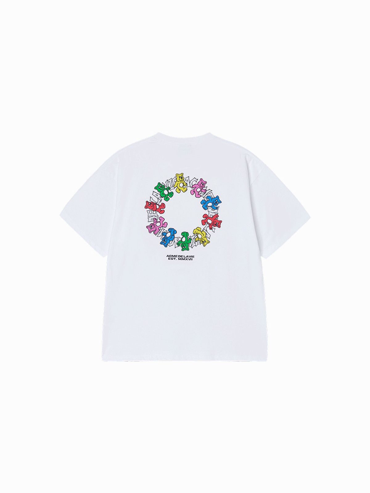 아크메드라비(ACME DE LA VIE) ROUND WALKING AC BEAR SHORT SLEEVE T-SHIRT (2 COLOR)