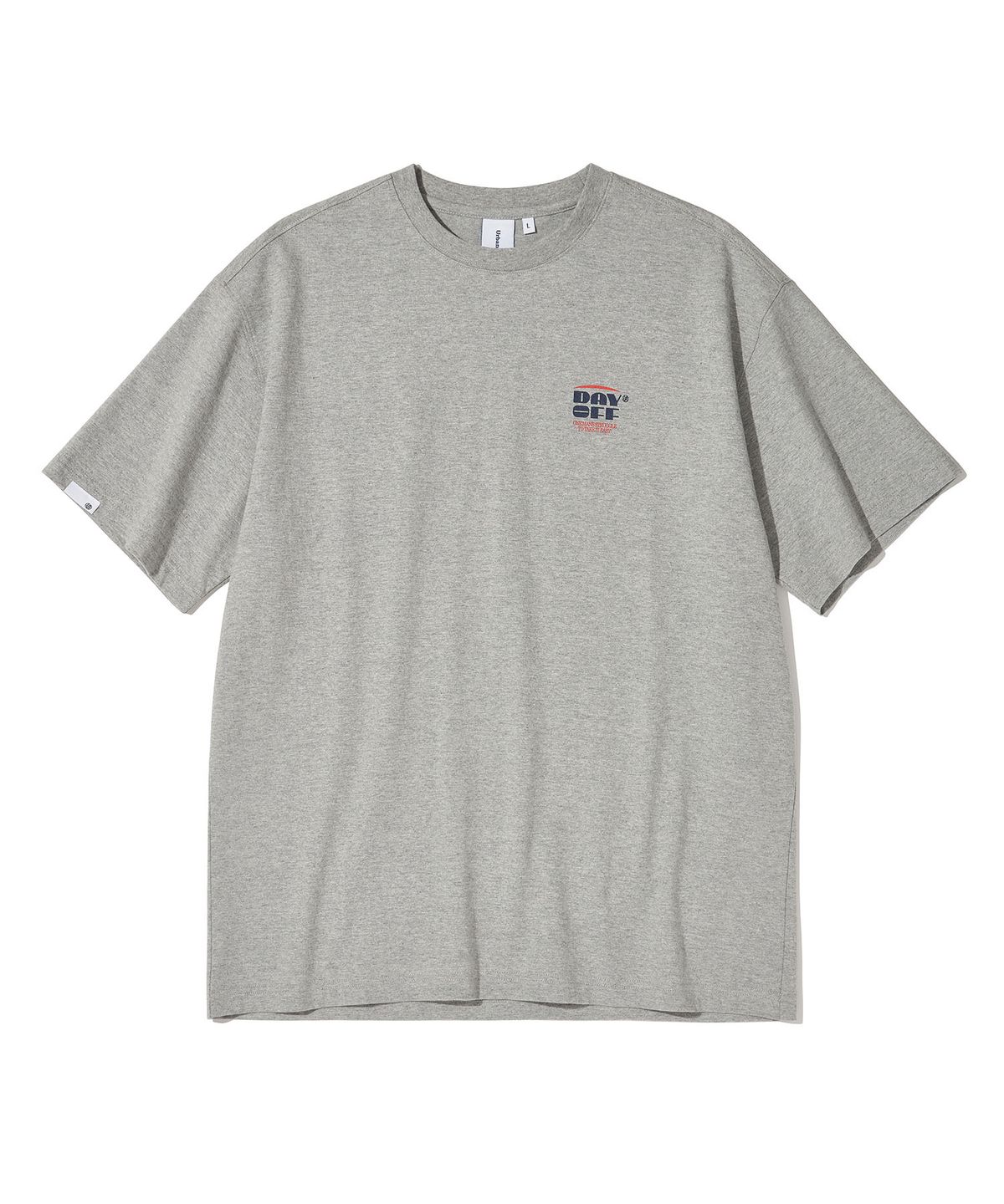 어반디타입(URBANDTYPE) 데이오프 그래픽 티셔츠_멜란지 그레이