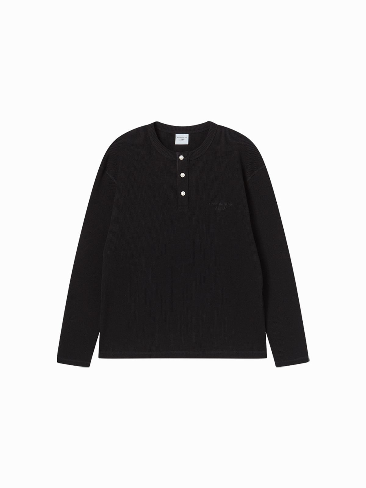 아크메드라비(ACME DE LA VIE) ADLV HENLEY NECK WAFFLE LONG SLEEVE T-SHIRT (3 COLOR)