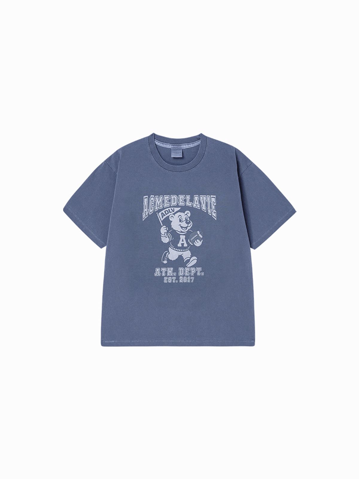 아크메드라비(ACME DE LA VIE) FOOTBALL AC BEAR PIGMENT SHORT SLEEVE T-SHIRT (3 COLOR)