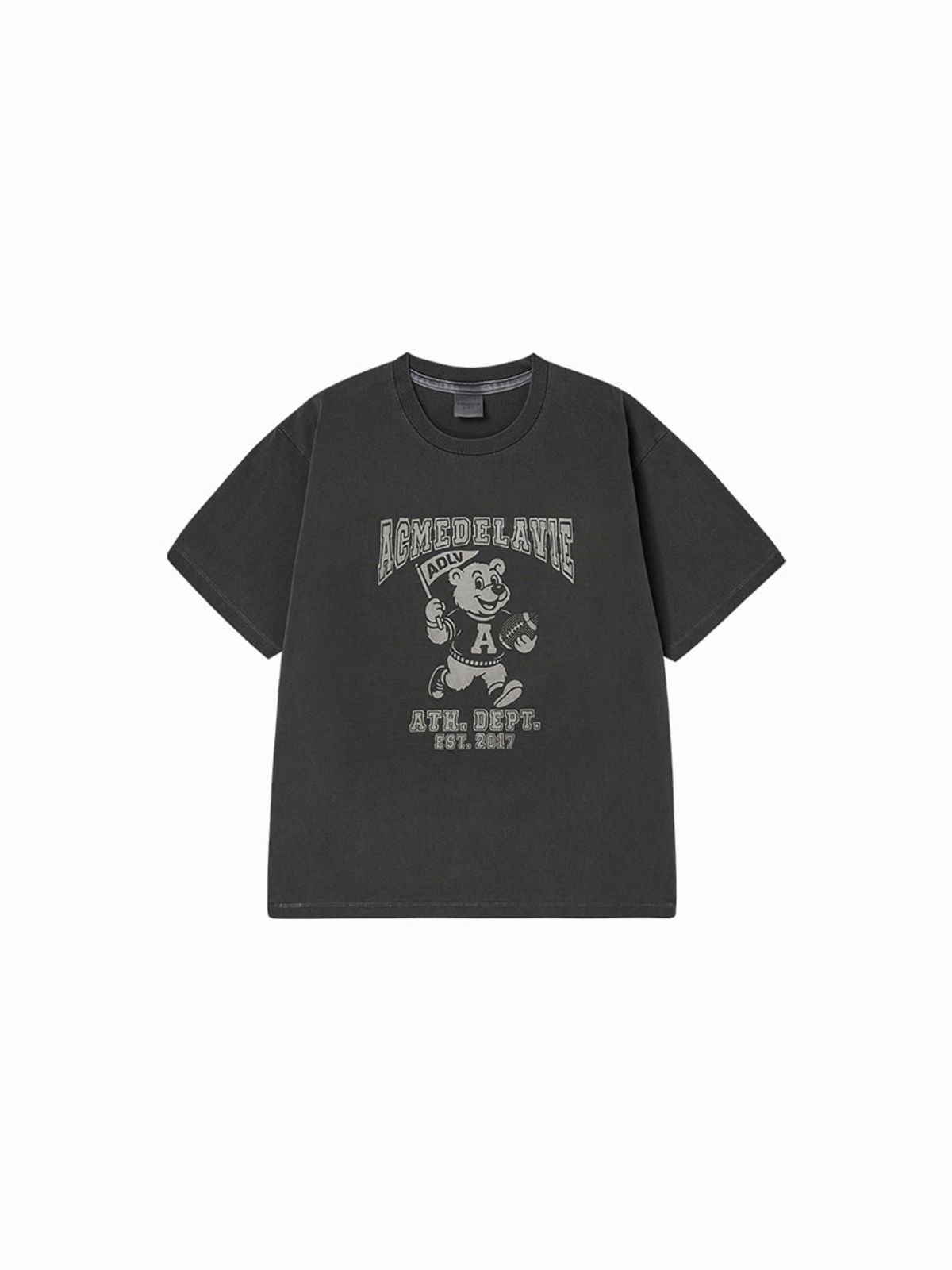 아크메드라비(ACME DE LA VIE) FOOTBALL AC BEAR PIGMENT SHORT SLEEVE T-SHIRT (3 COLOR)
