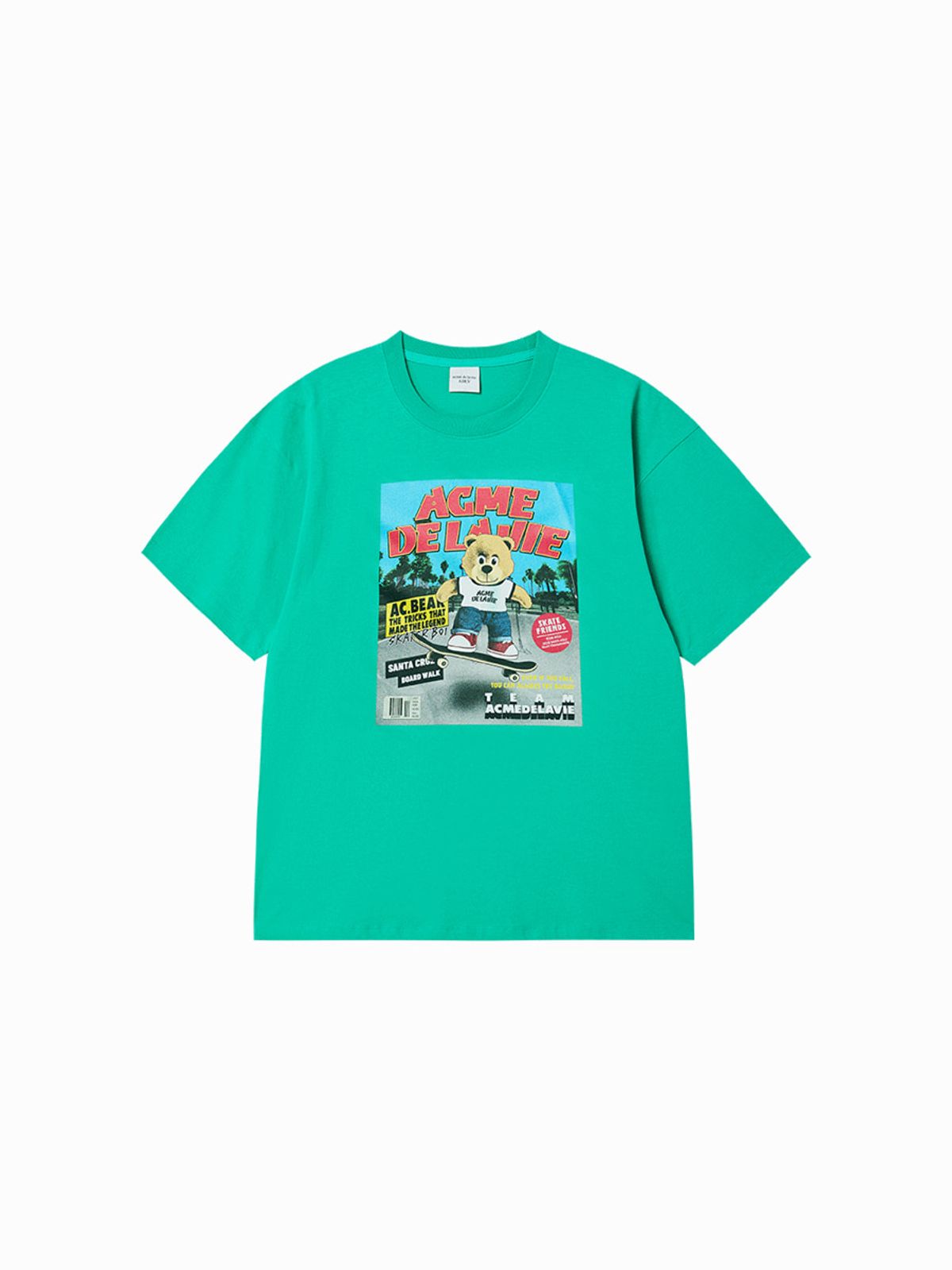 아크메드라비(ACME DE LA VIE) MAGAZINE AC BEAR SHORT SLEEVE T-SHIRT
