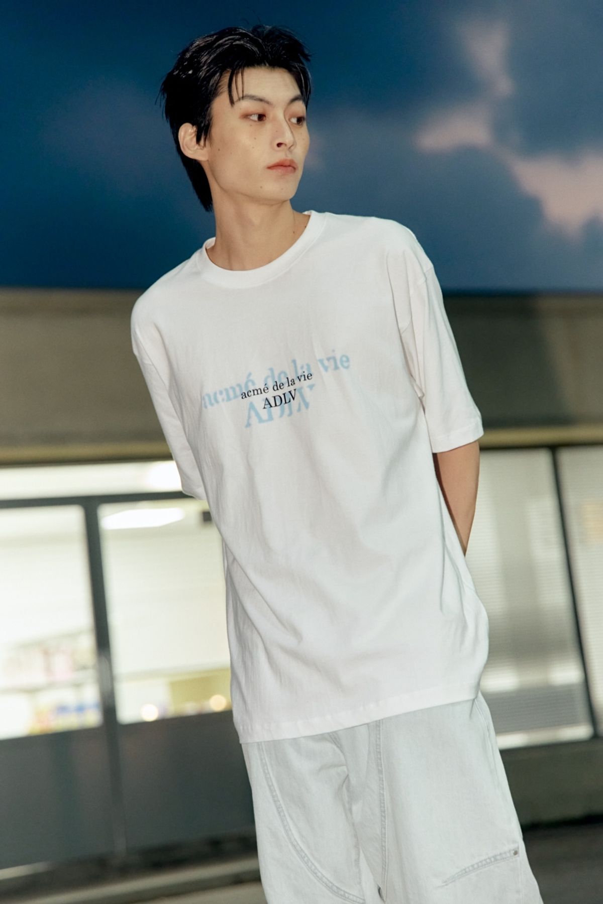 아크메드라비(ACME DE LA VIE) DOUBLE EFFECT SHORT SLEEVE T-SHIRT (2 COLOR)