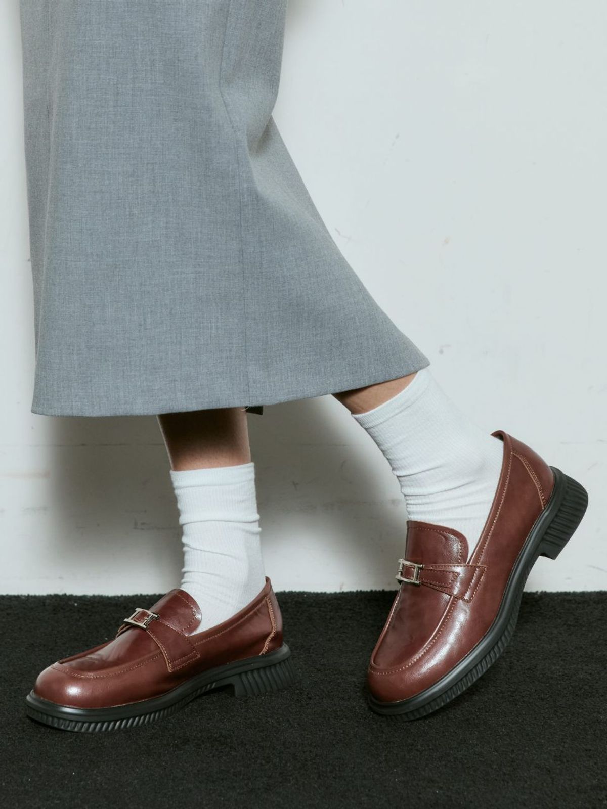 아삐에 마르슈(APIED MARCHE) Eclat 소가죽 로퍼 4.5cm -PM3009 (2color)