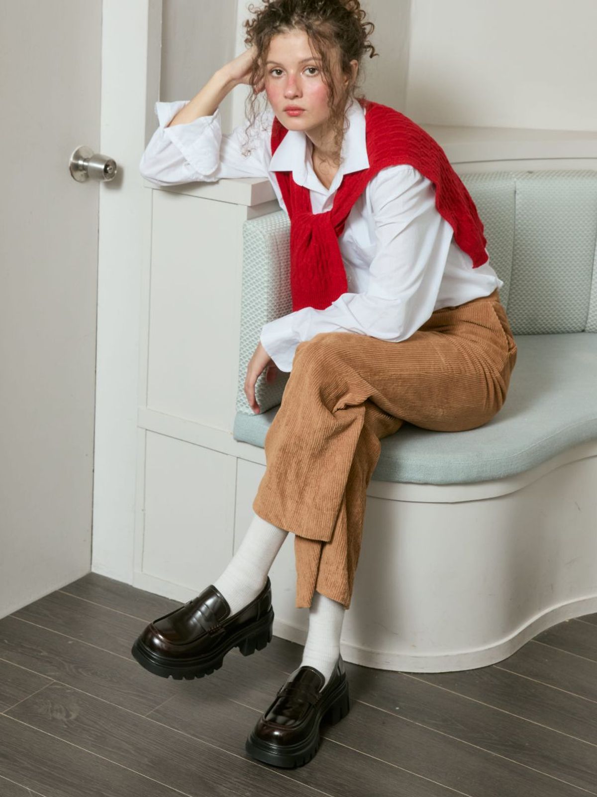 아삐에 마르슈(APIED MARCHE) Aura Penny 소가죽 로퍼 6.5cm -PM3010 (2color)