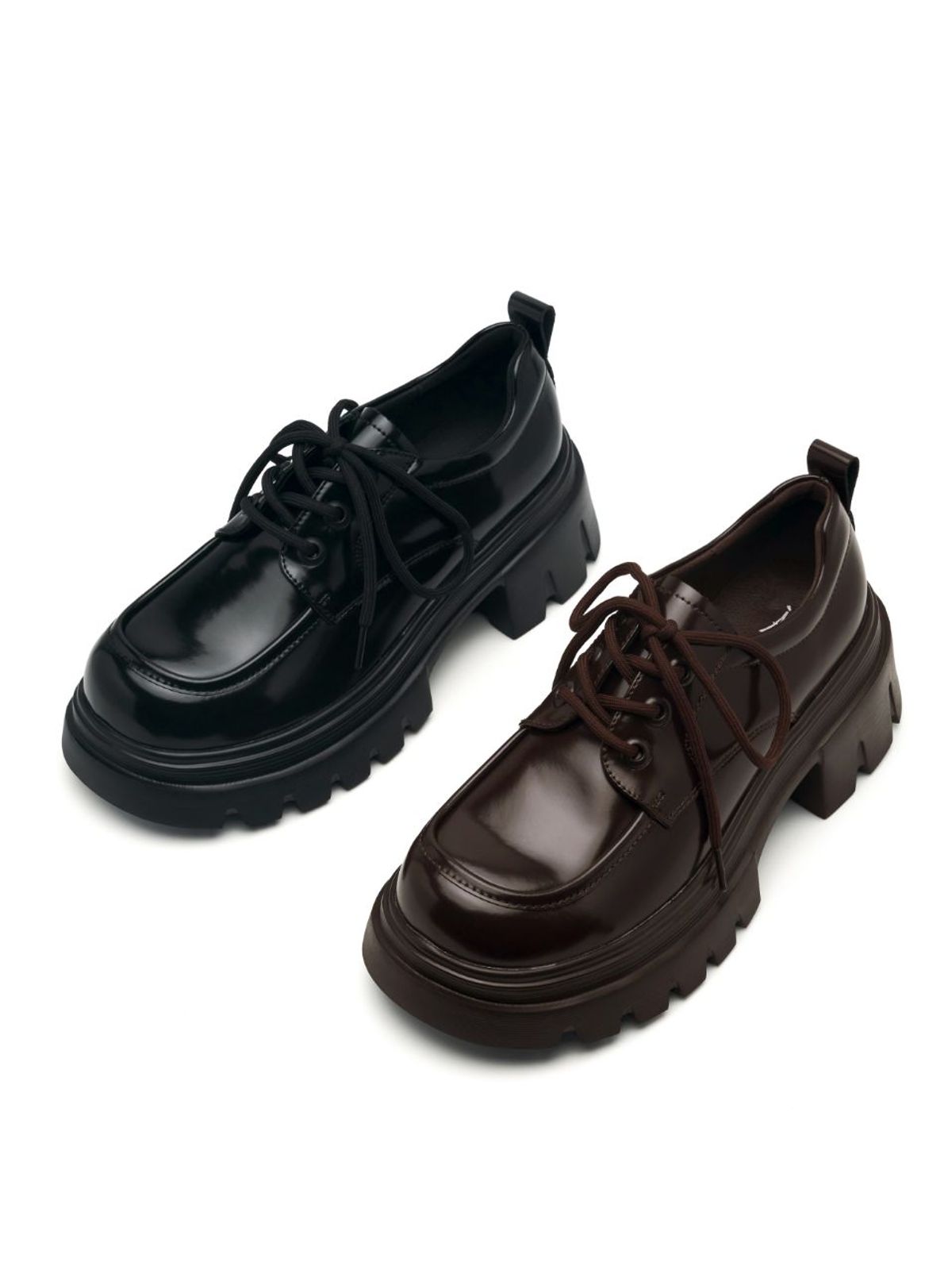 아삐에 마르슈(APIED MARCHE) Aura race up 소가죽 로퍼 6.5cm -PM3011 (2color)