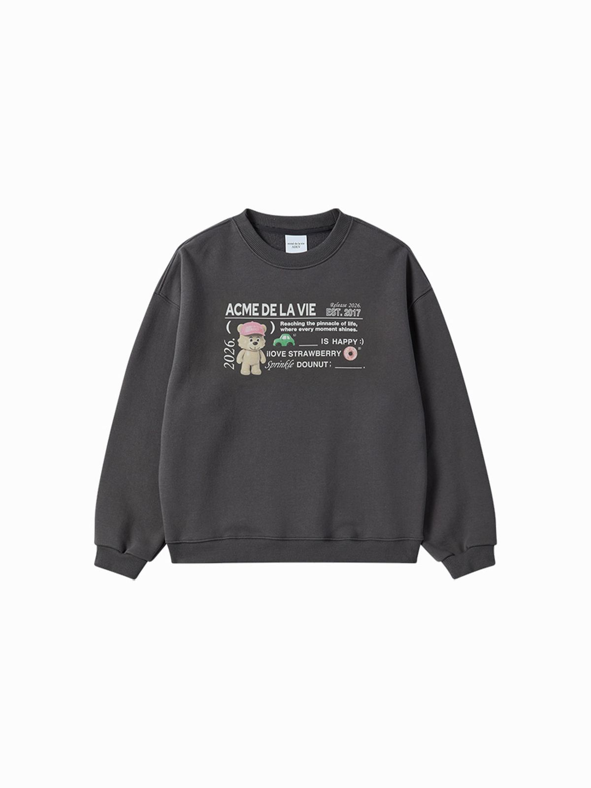 아크메드라비(ACME DE LA VIE) WOMAN TYPING PROFILE SWEATSHIRT (2 COLOR)