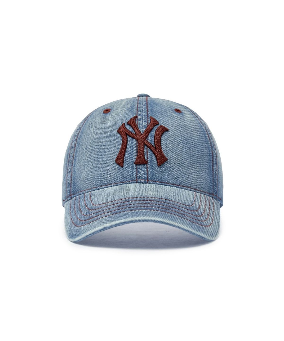 엠엘비(MLB) 베이직 데님 언스트럭쳐 볼캡 NY (L.Blue)