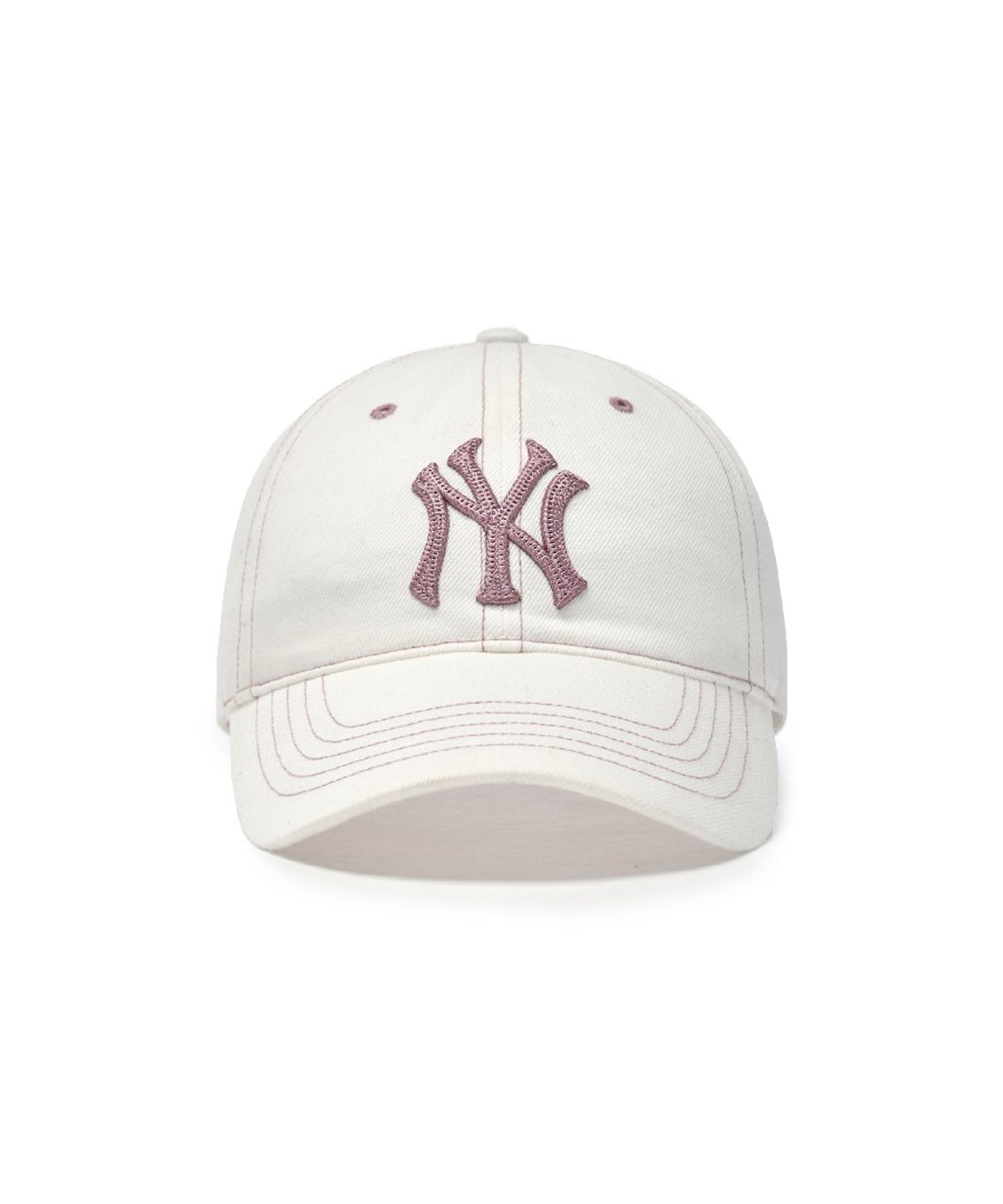 엠엘비(MLB) 베이직 데님 언스트럭쳐 볼캡 NY (Cream)