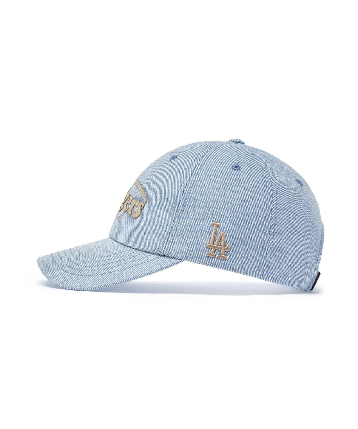 엠엘비(MLB) 빈티지 데님 커브 로고 언스트럭쳐 볼캡 LA (L.Blue)