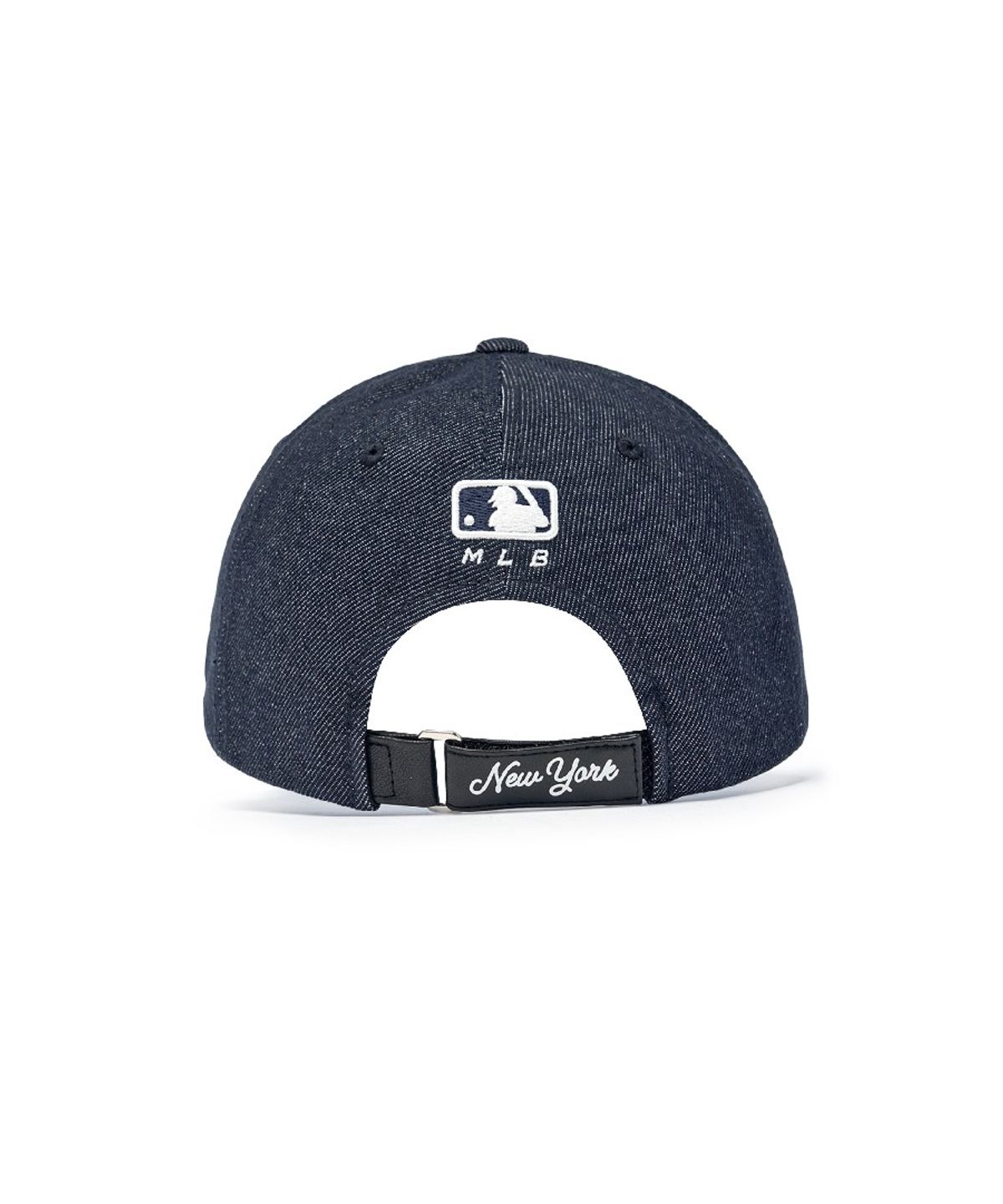 엠엘비(MLB) 빈티지 데님 커브 로고 언스트럭쳐 볼캡 NY (Indigo)