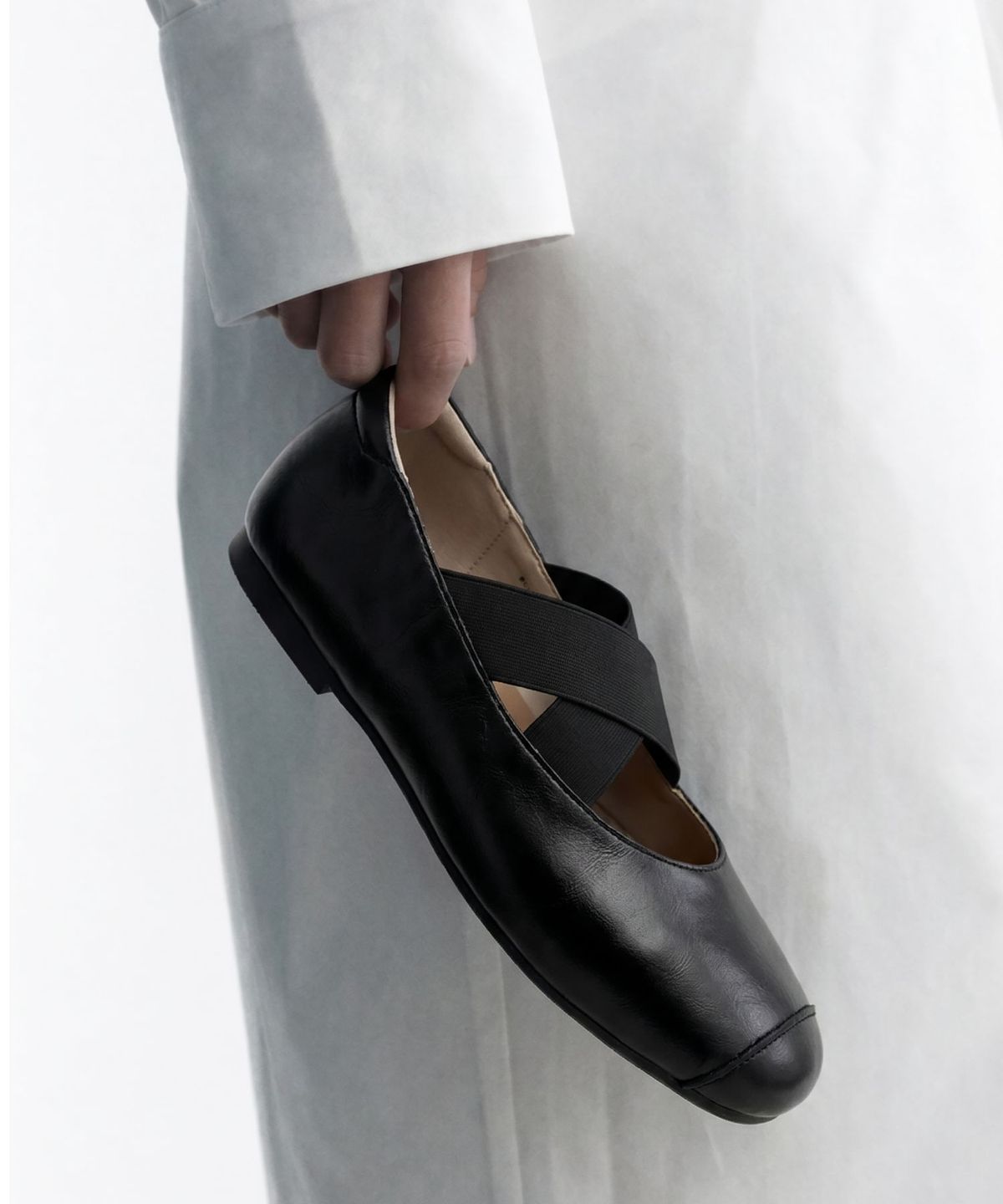 아삐에 마르슈(APIED MARCHE) X-Elastique 소가죽 플랫 2.5cm -PM3005 (3color)