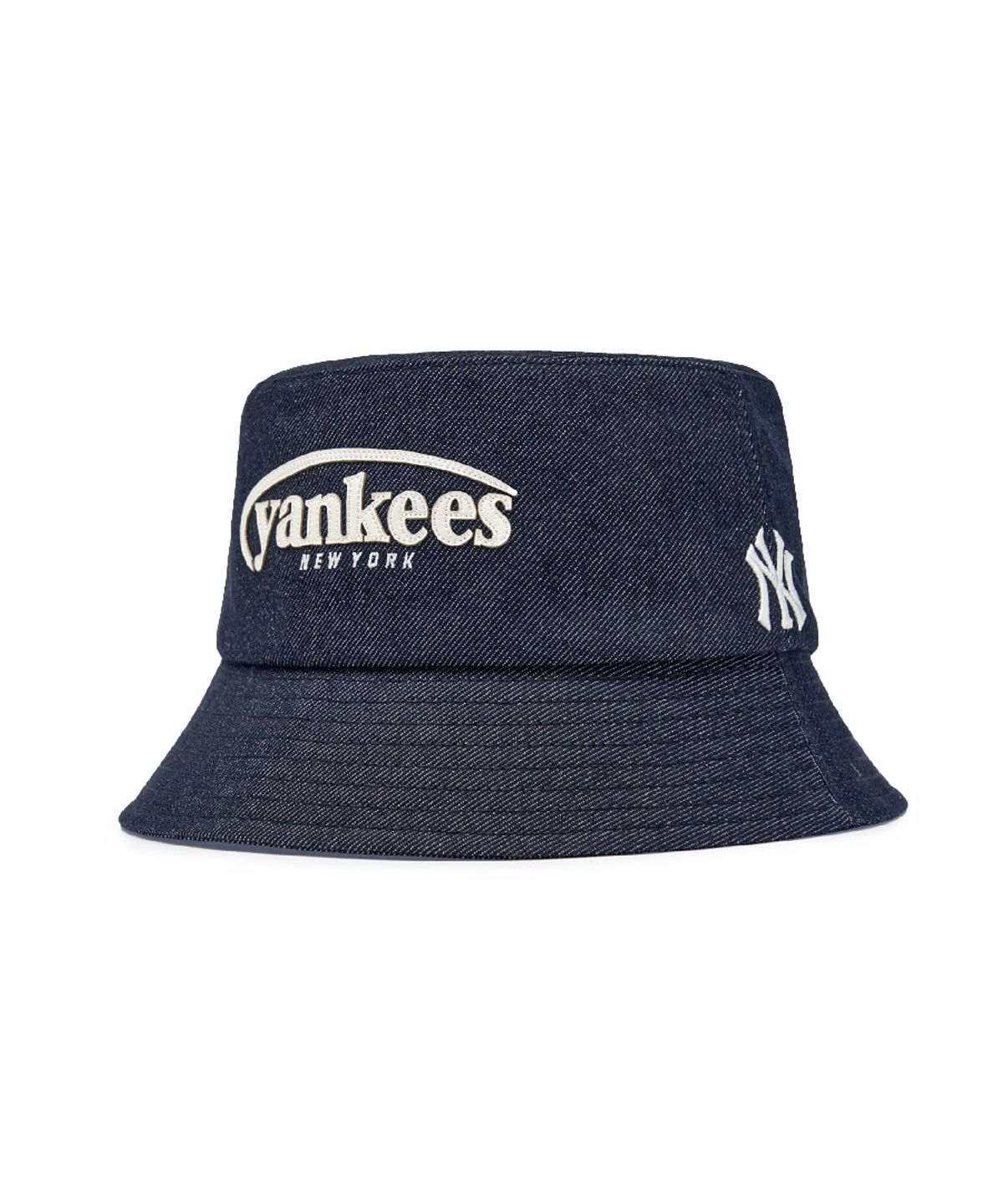 엠엘비(MLB) 빈티지 데님 커브 로고 버킷햇 NY (Indigo)