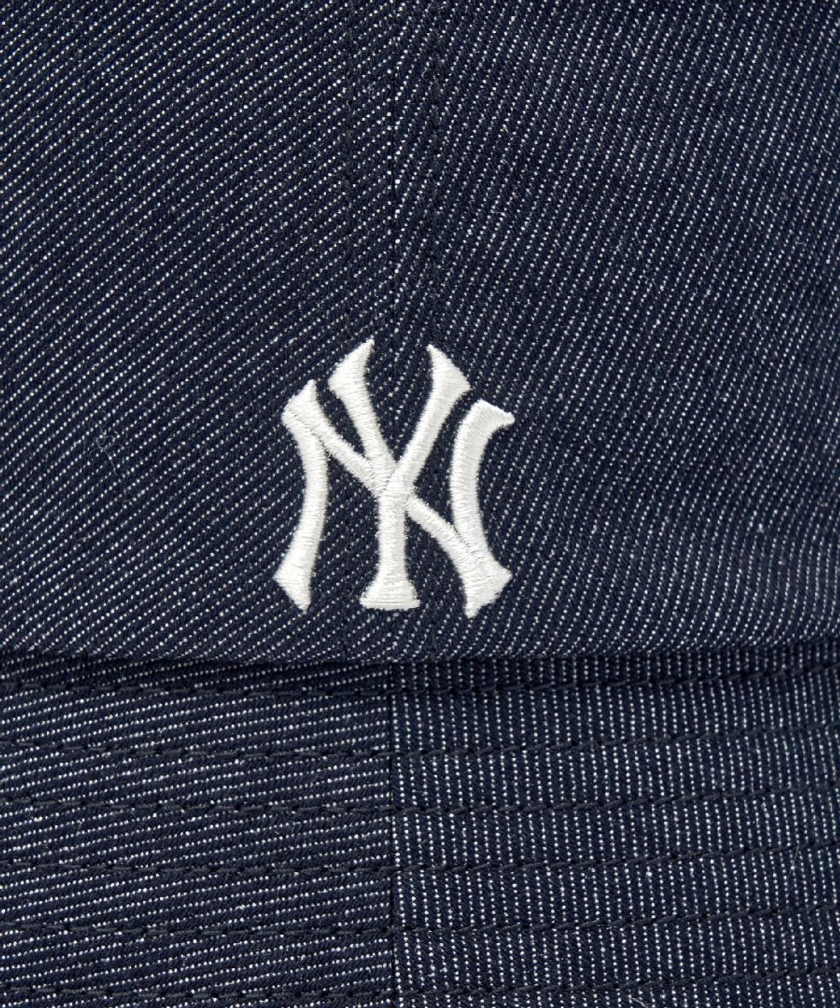 엠엘비(MLB) 빈티지 데님 커브 로고 버킷햇 NY (Indigo)
