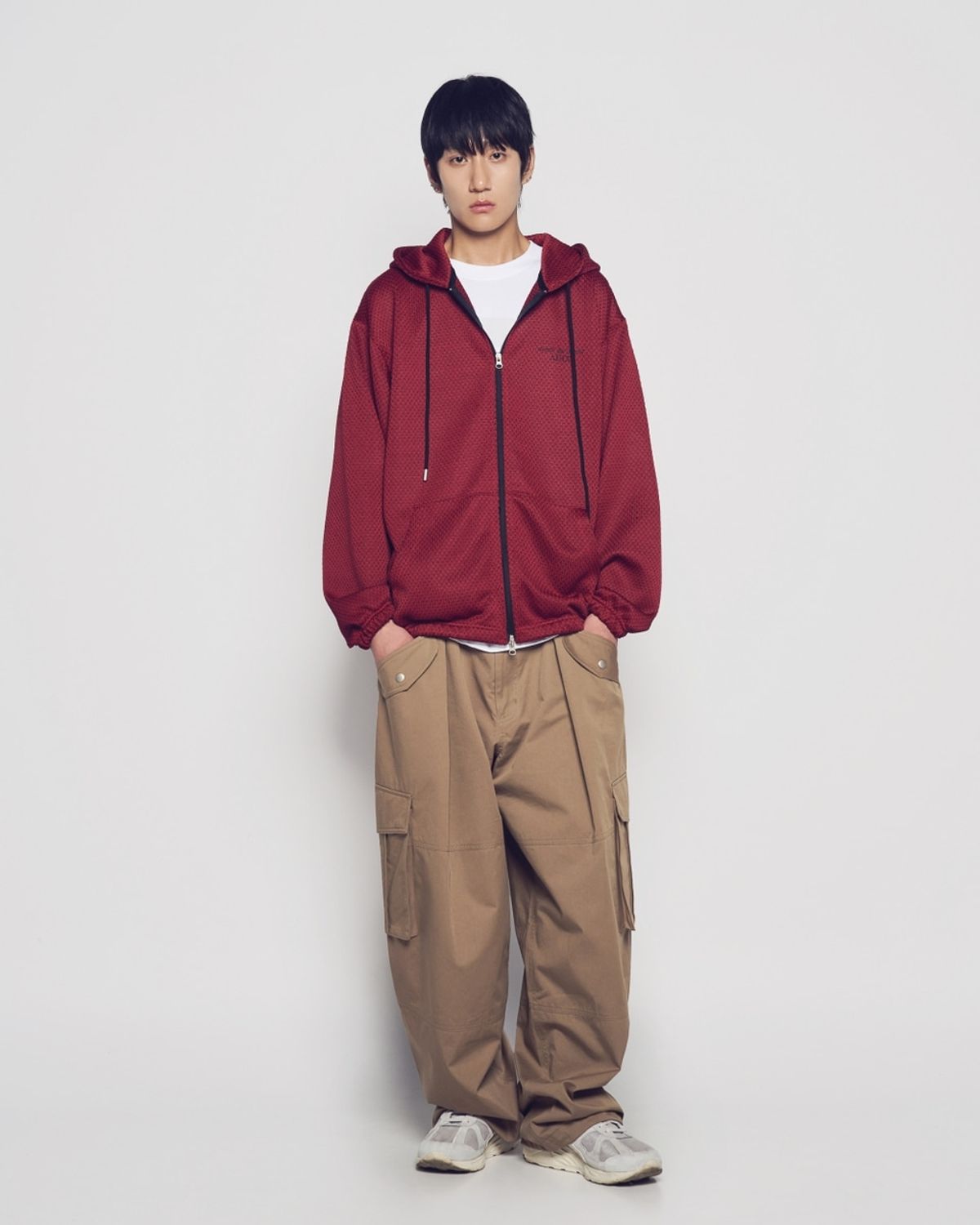 아크메드라비(ACME DE LA VIE) COLOR MIX MESH HOODIE ZIP UP (2 COLOR)