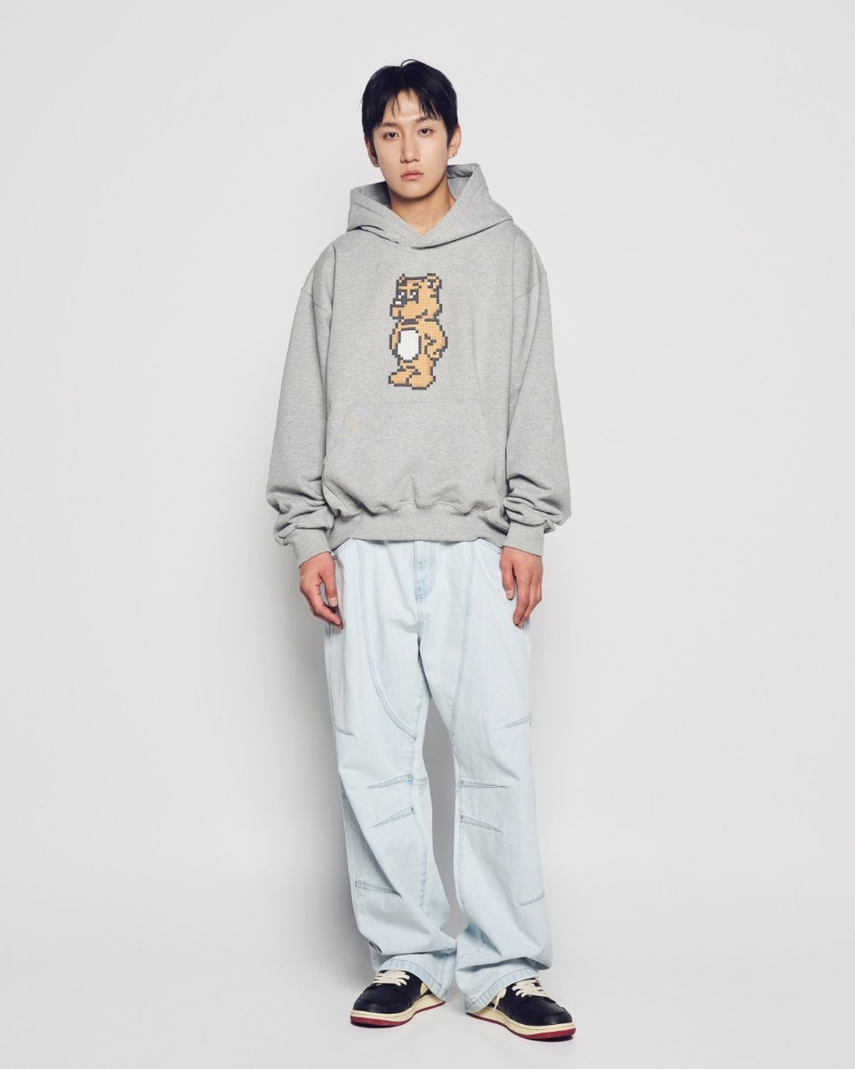 아크메드라비(ACME DE LA VIE) BLOCK AC BEAR HOODIE (3 COLOR)