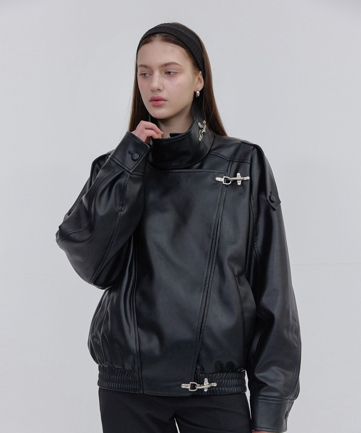 스르비(SELEVER) Obscura Leather Jacket_2 color