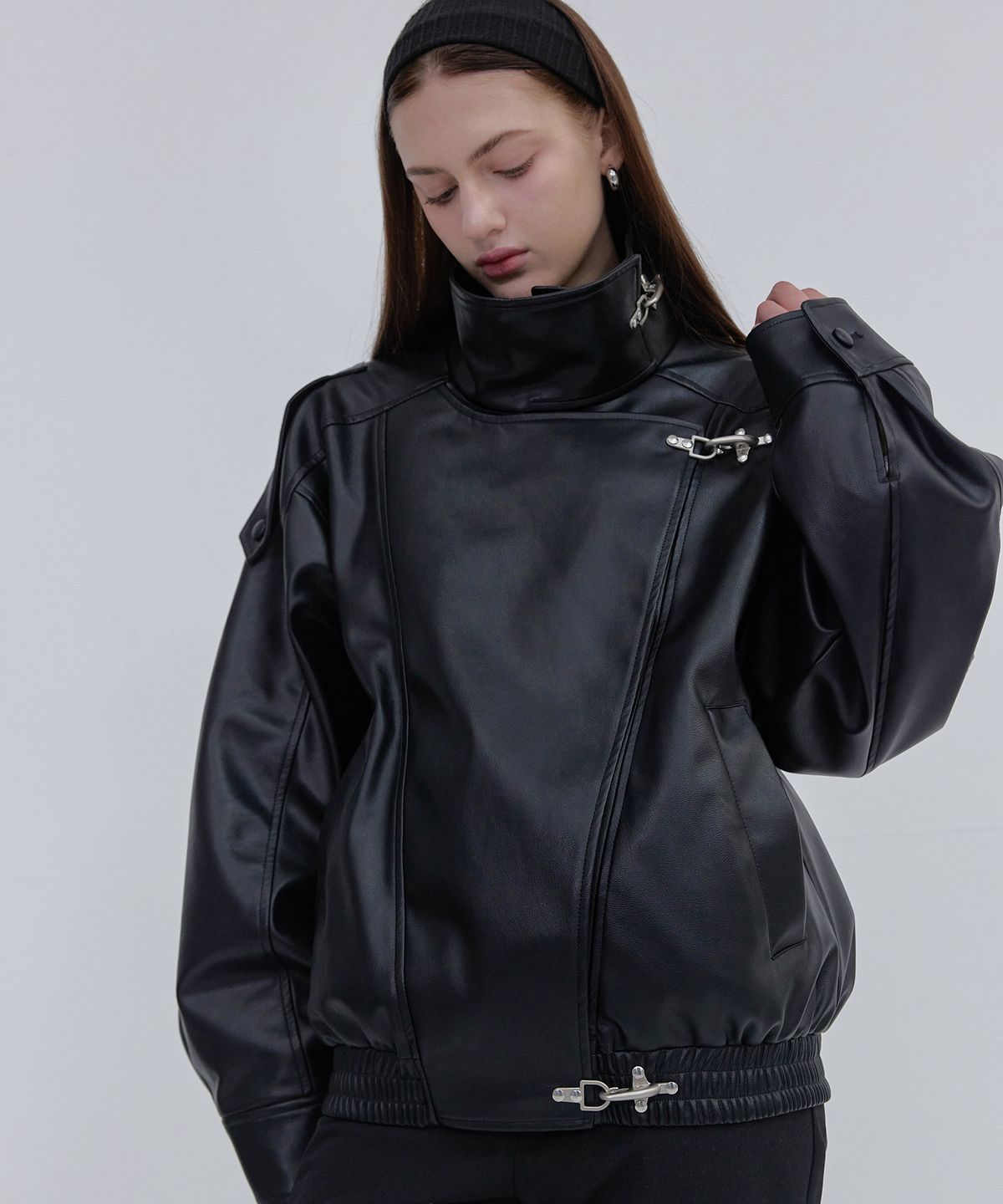 스르비(SELEVER) Obscura Leather Jacket_2 color