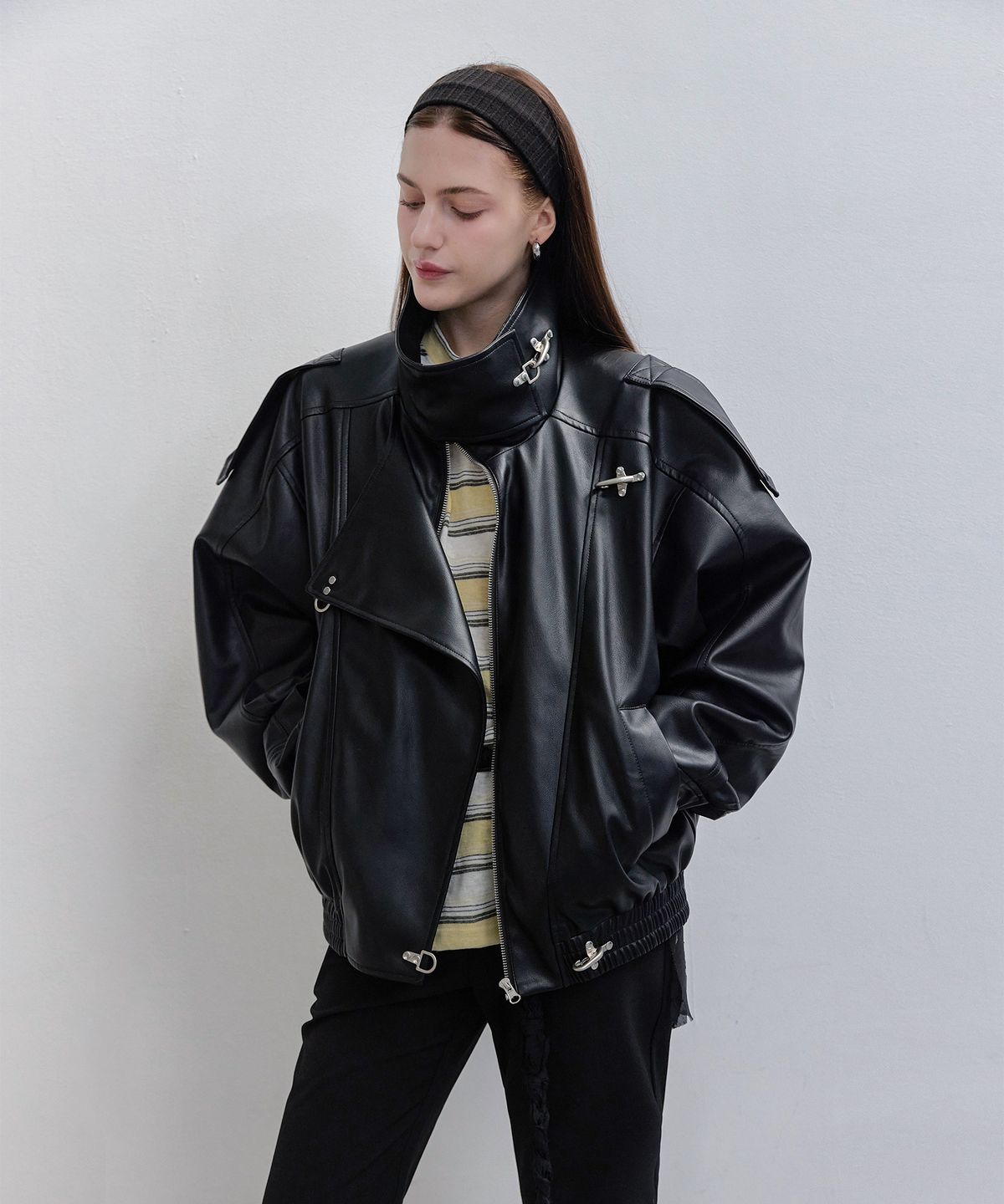 스르비(SELEVER) Obscura Leather Jacket_2 color