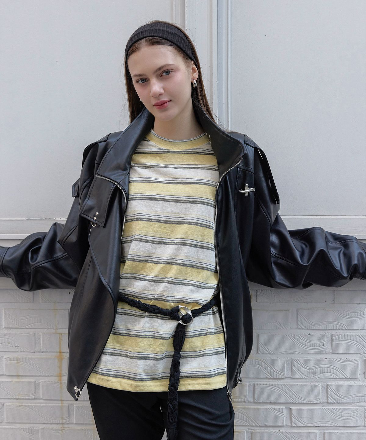 스르비(SELEVER) Obscura Leather Jacket_2 color