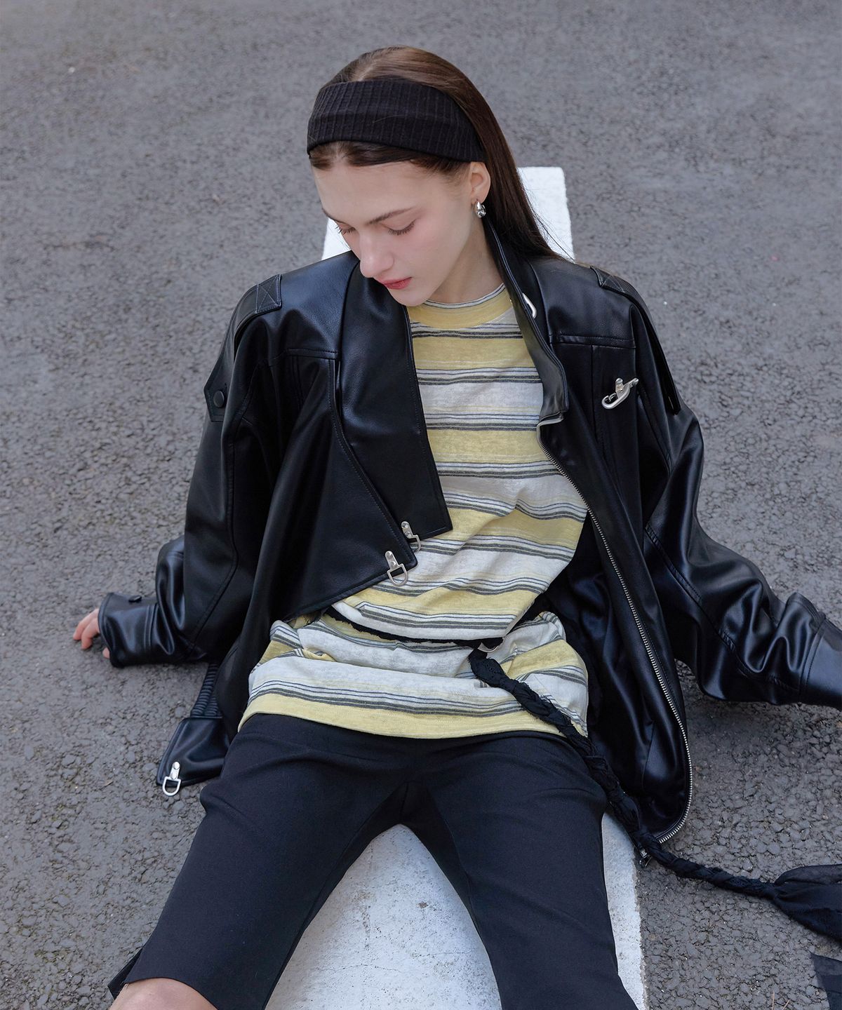 스르비(SELEVER) Obscura Leather Jacket_2 color