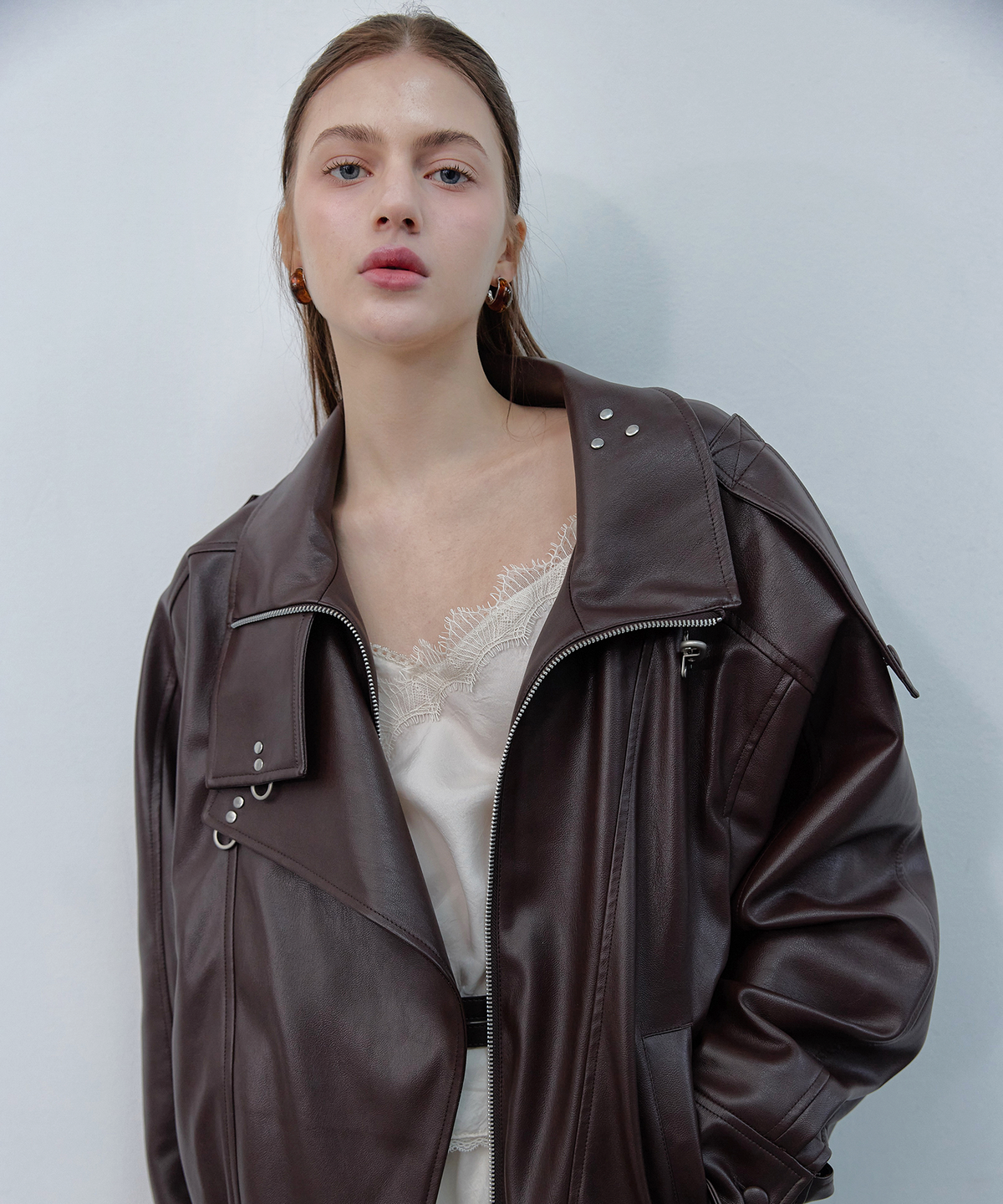 스르비(SELEVER) Obscura Leather Jacket_2 color