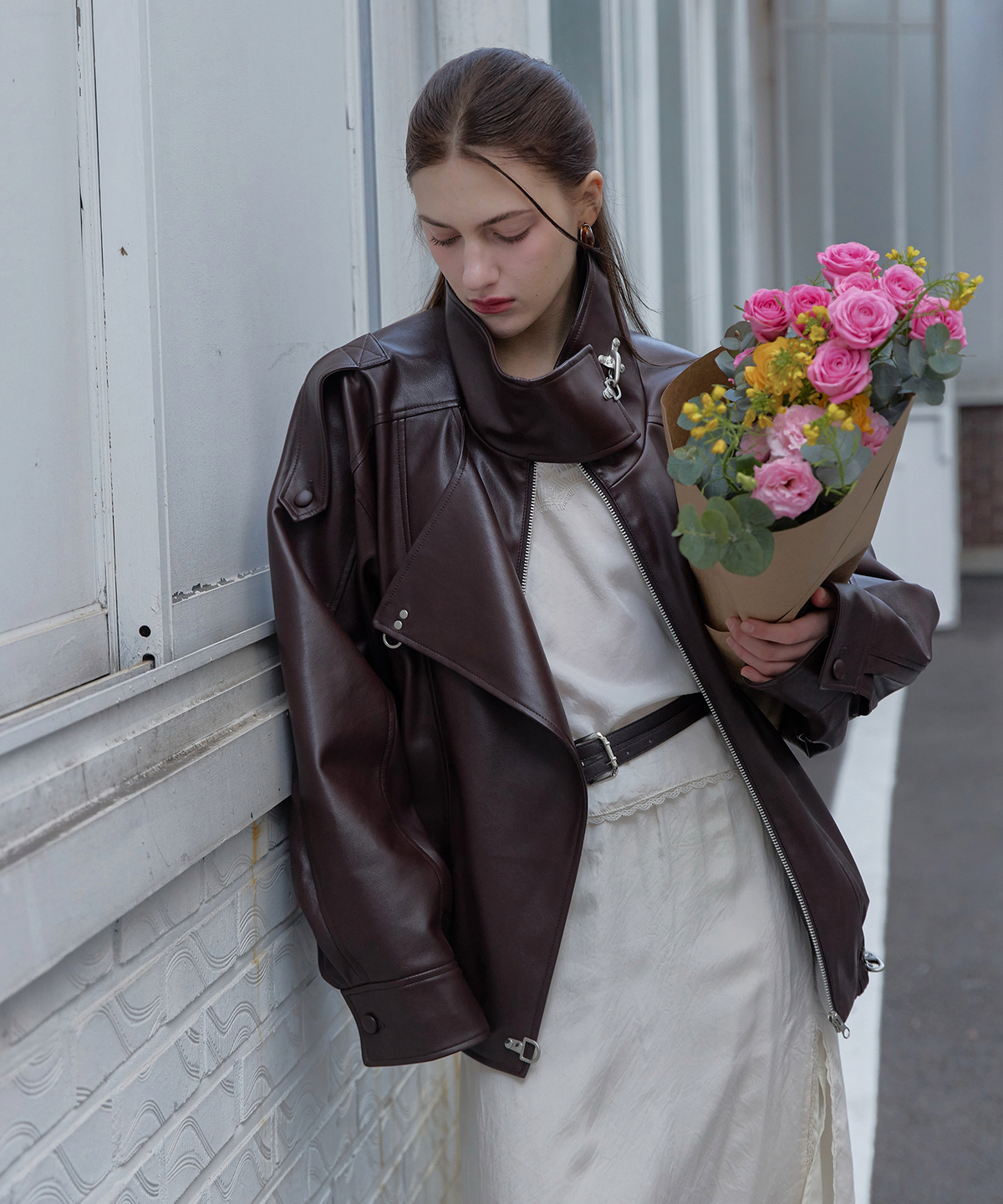 스르비(SELEVER) Obscura Leather Jacket_2 color