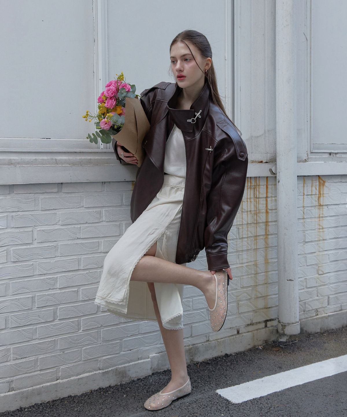 스르비(SELEVER) Obscura Leather Jacket_2 color
