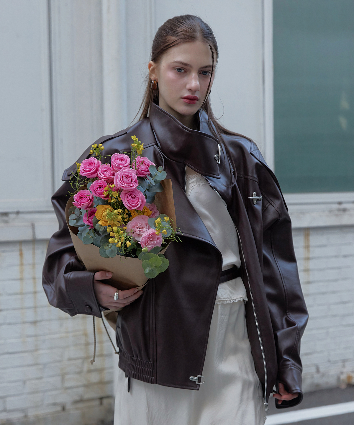 스르비(SELEVER) Obscura Leather Jacket_2 color