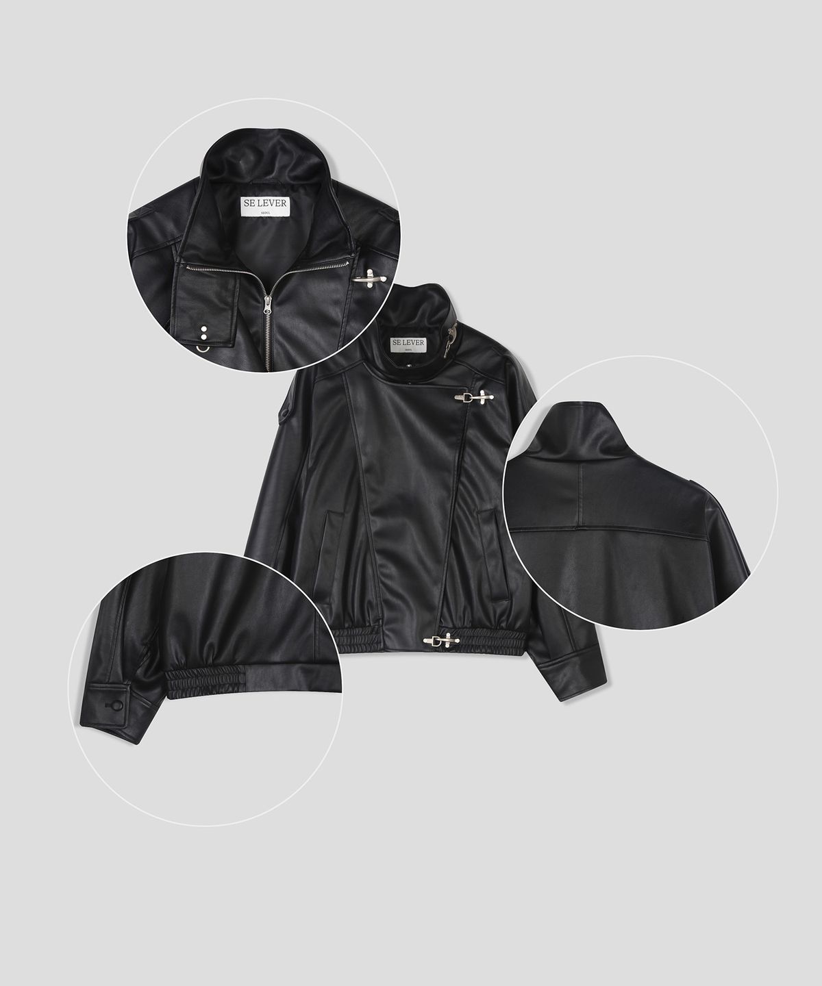 스르비(SELEVER) Obscura Leather Jacket_2 color