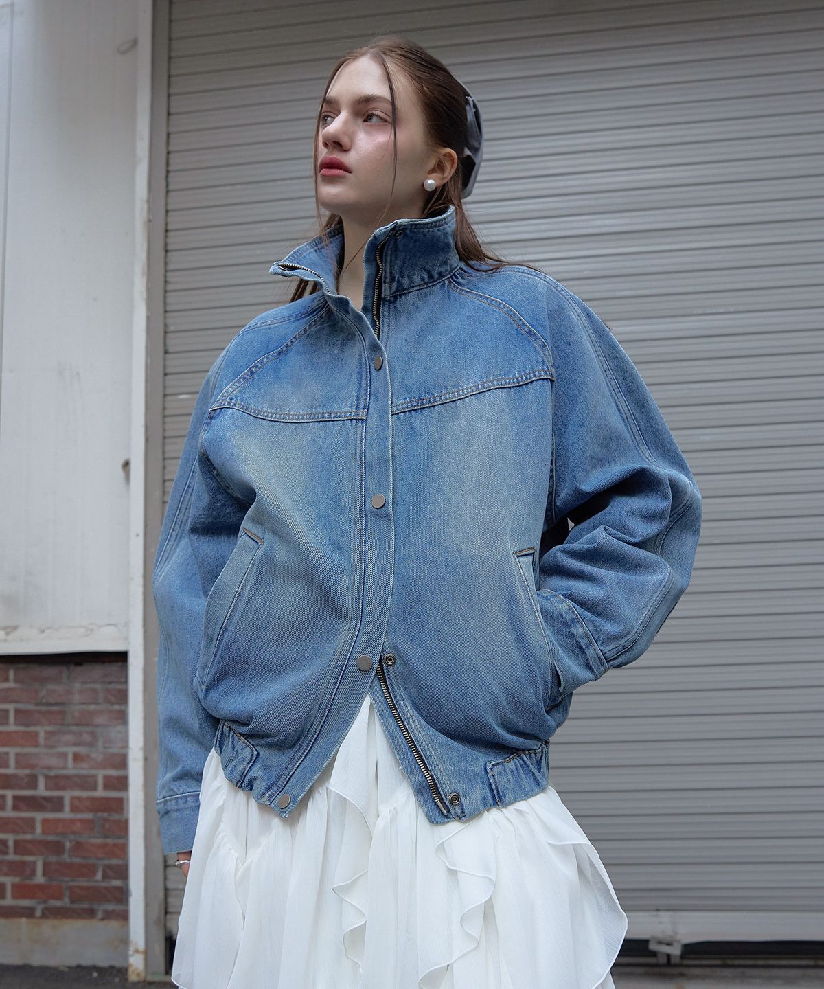 스르비(SELEVER) Harbor Denim Blouson Jacket