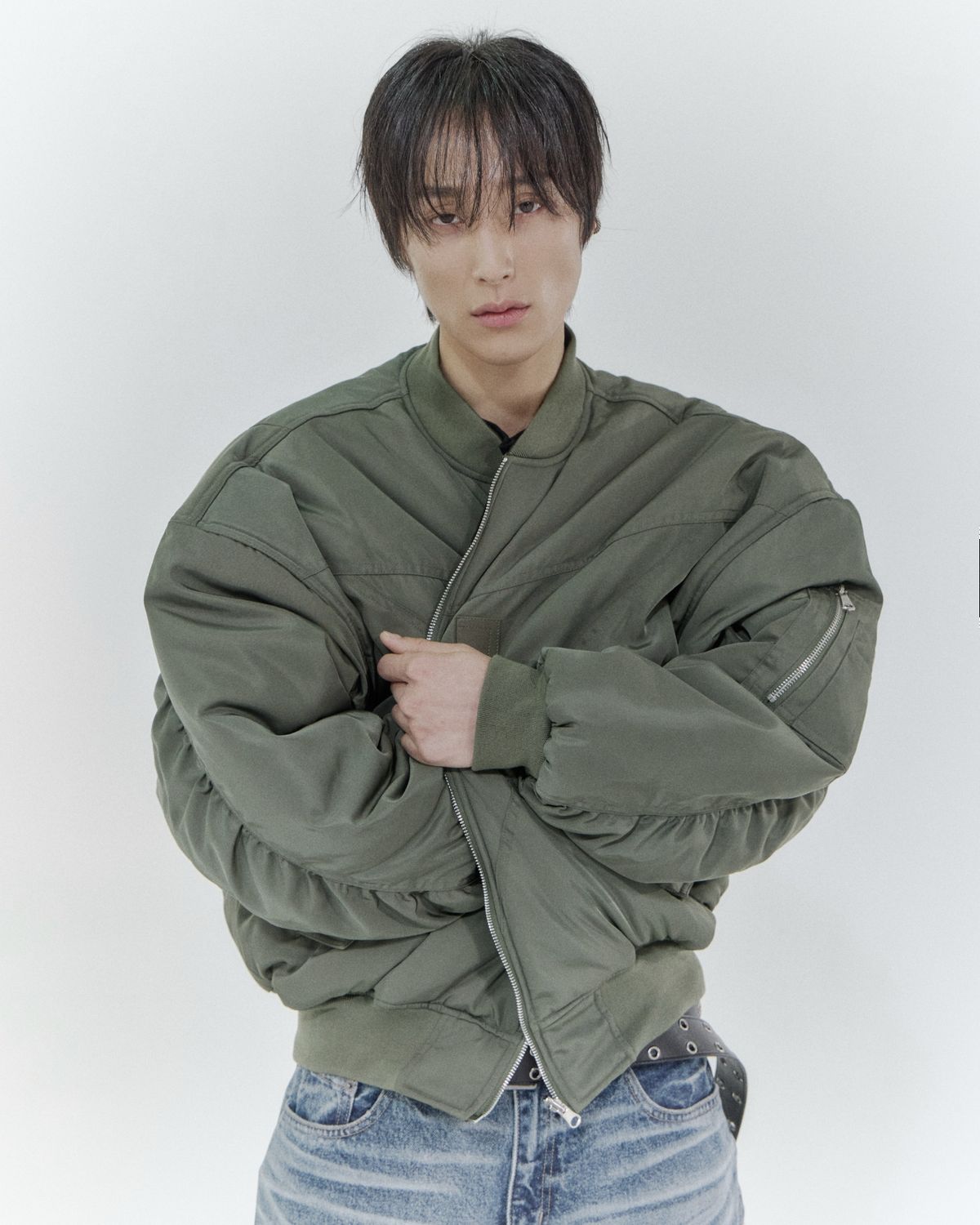 포스센스티브(FORCESENSITIVE) FST camo reversible ma-1 (khaki)