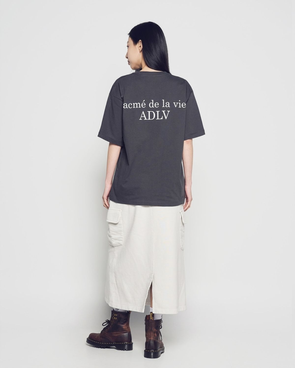 아크메드라비(ACME DE LA VIE) WOMAN PIGMENT LONG SKIRT (2 COLOR)