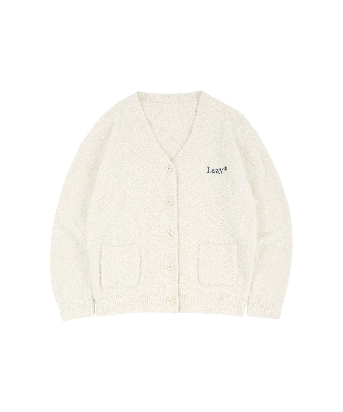 레이지지(LAZYZ) Sweet Dream fluffy cardigan pants set - cream
