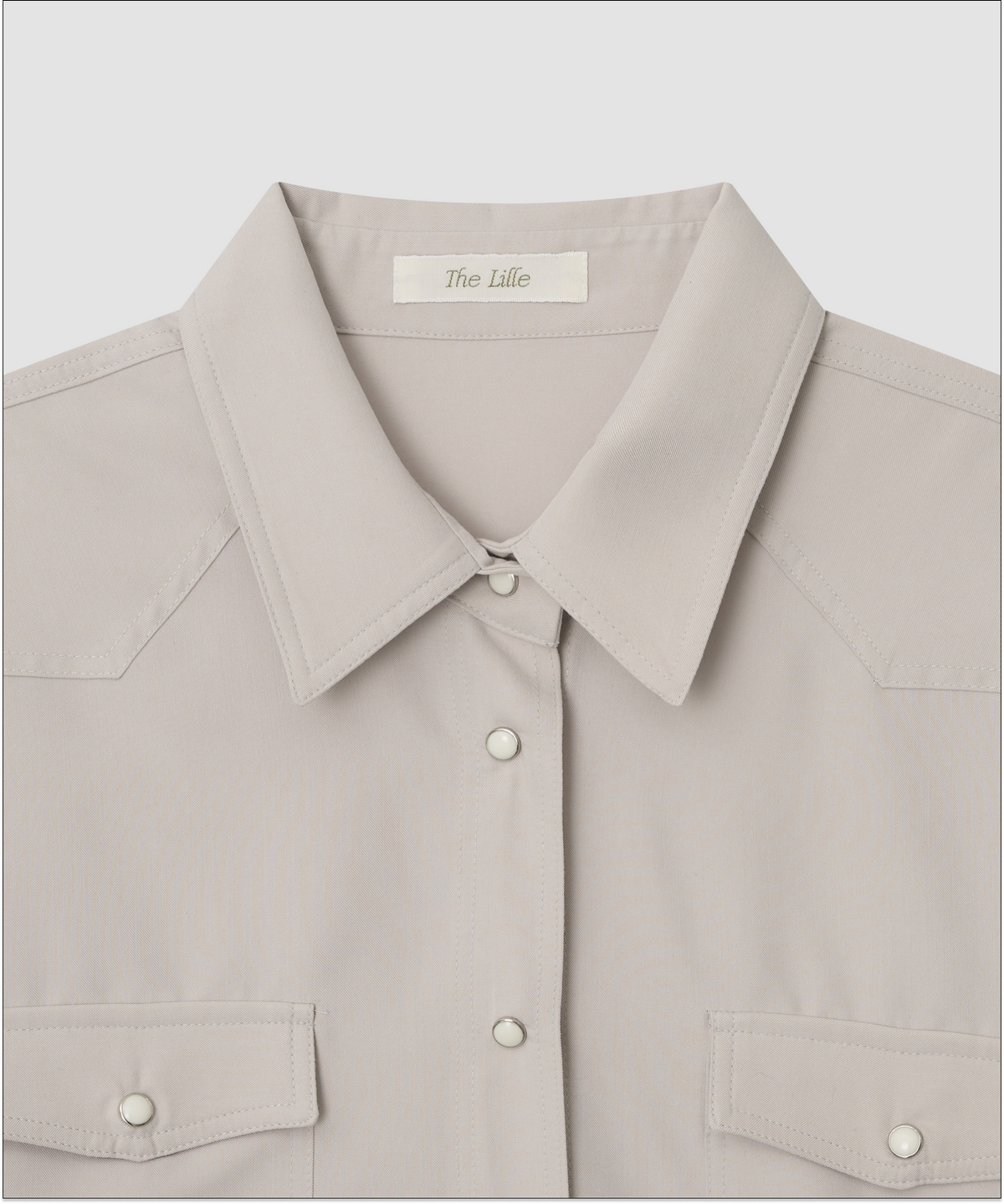 더 릴(THE LILLE) Lea Western Shirts_Light Gray