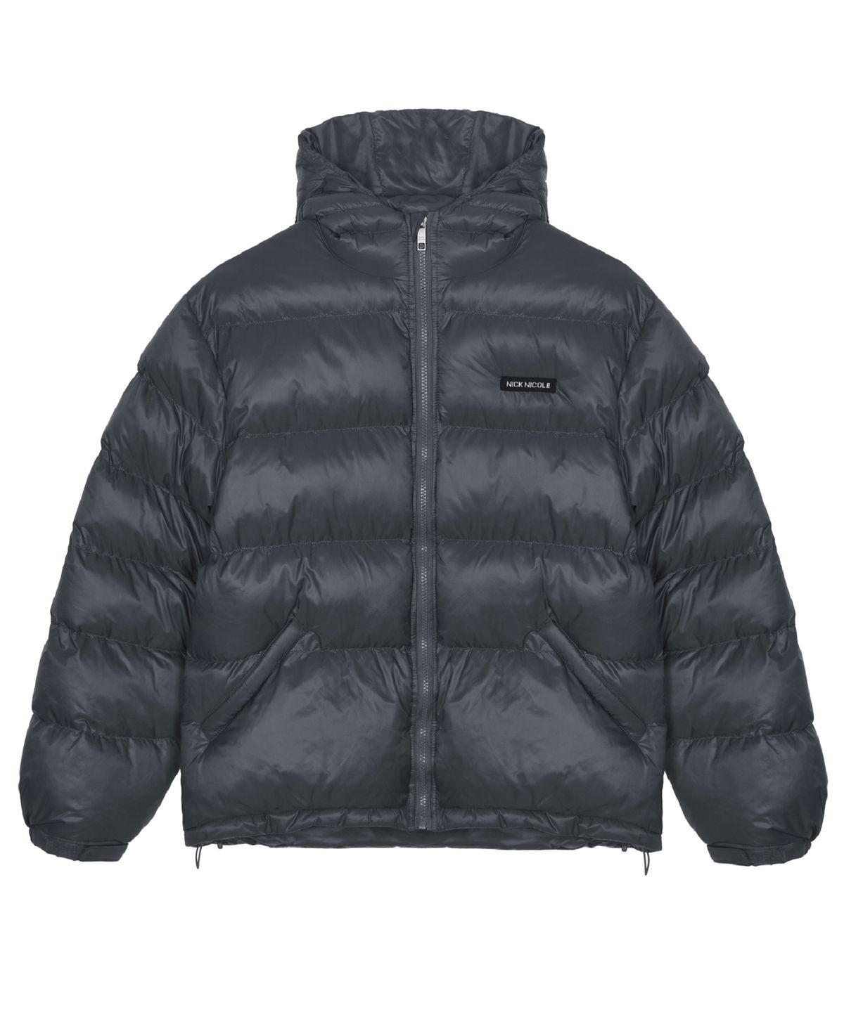 닉앤니콜(NICK&NICOLE) LIGHT PUFFER HOODIE PADDING_GRAY