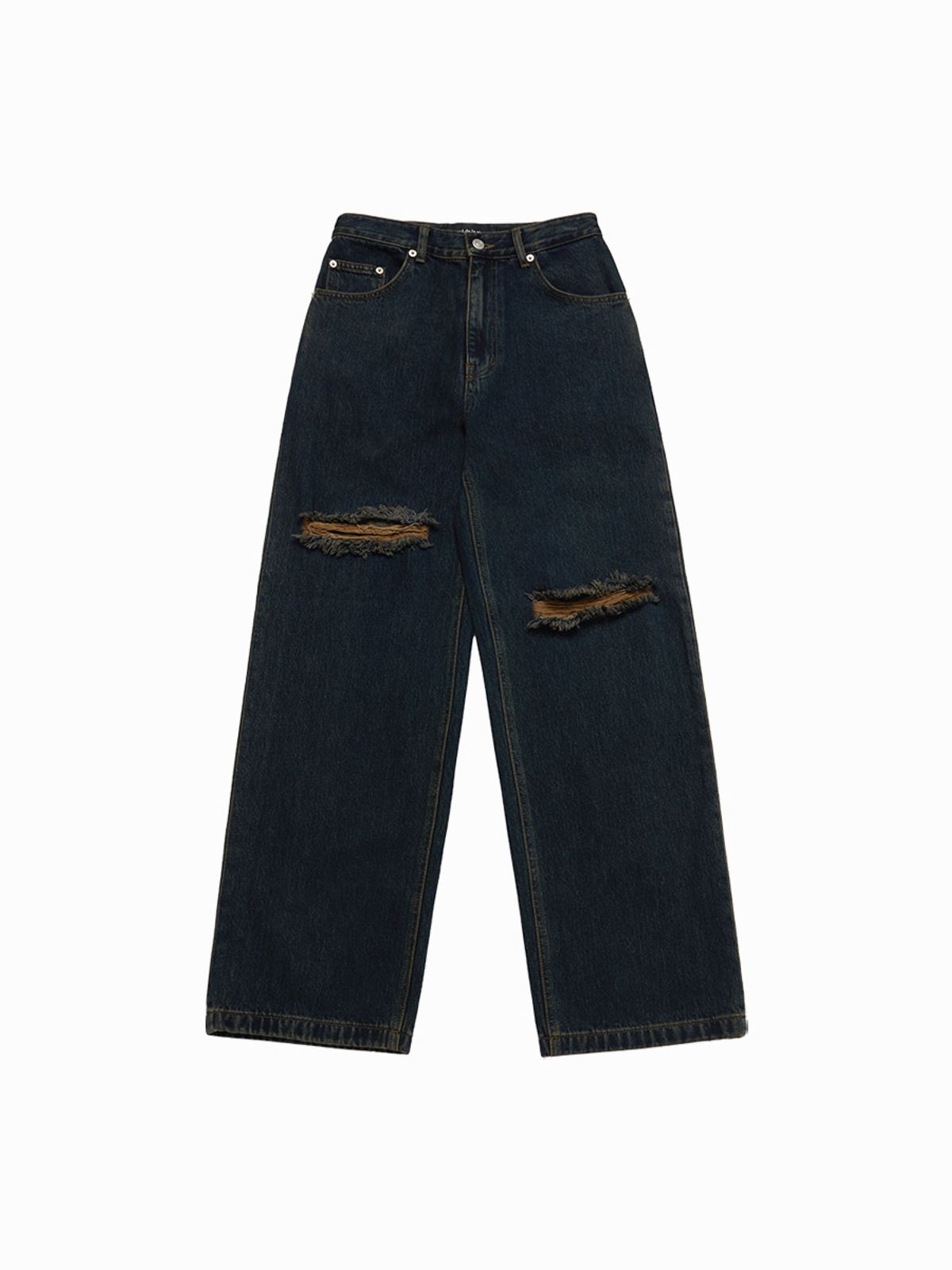 아크메드라비(ACME DE LA VIE) WOMAN OPEN CUTTING DENIM PANTS (2 COLOR)